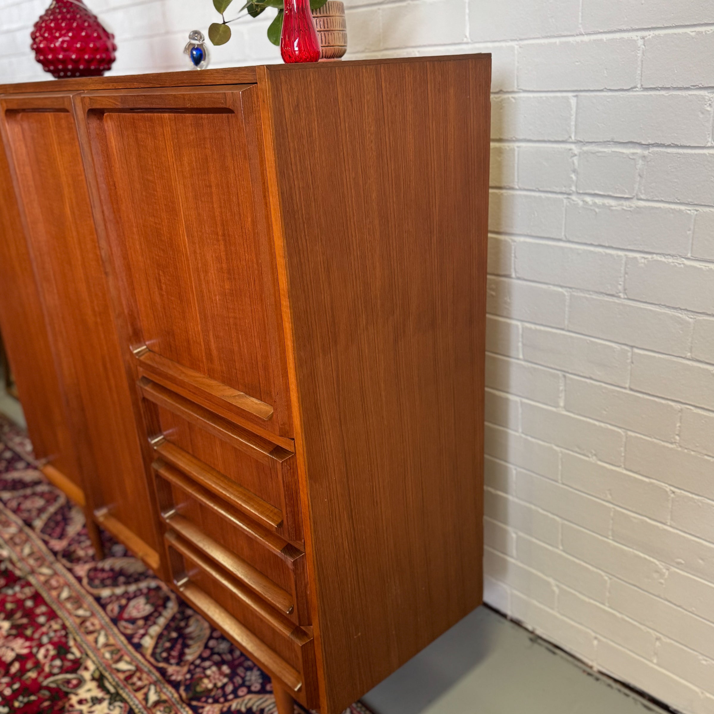 Mid Century Teak 'Koben' Sideboard Bar Cabinet Credenza by